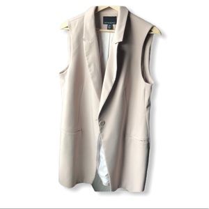 Light pink dressy vest sleeveless jacket blazer